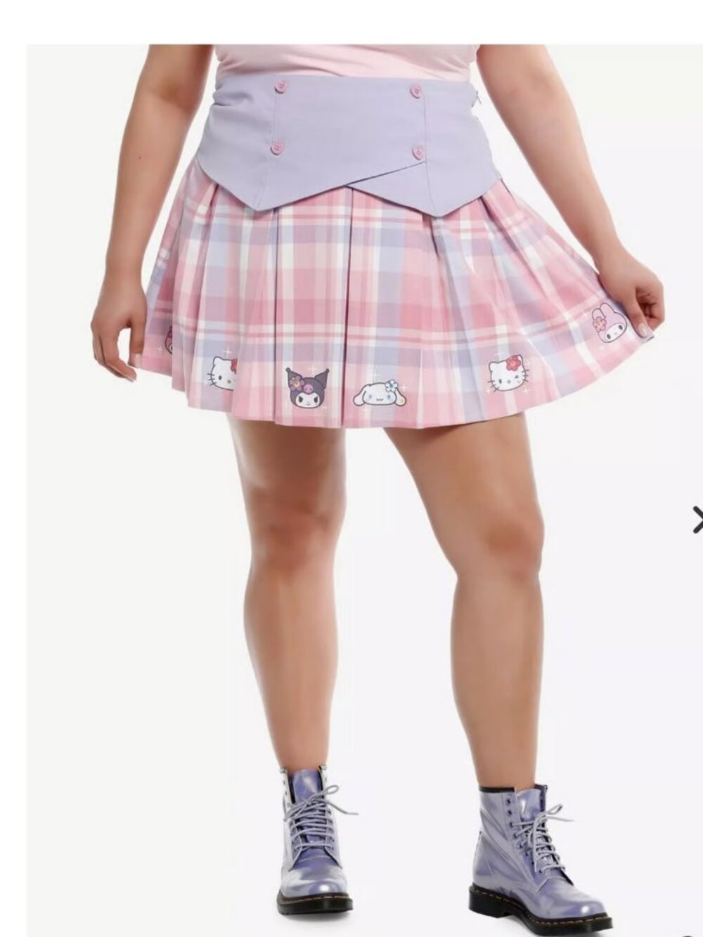 Hello Kitty And Friends Kogyaru Double-Breasted Skirt Sz 1X